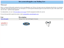 Tablet Screenshot of lists.yarncraftsupplies.com